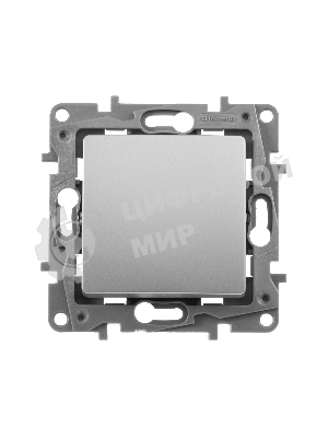 Переключатель промежуточный, винтовые клеммы, Etika, 10AX, 250В~, алюминий Переключатель промежуточный, винтовые клеммы, Etika, 10AX, 250В~, алюминий