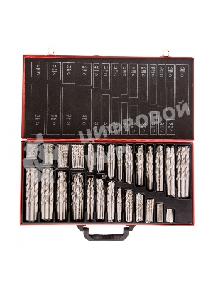 Набор сверл Matrix по металлу, 1-13 мм, 230 шт., HSS, в металлическом кейсе