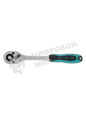 Ключ трещотка Stels 3/8, 72 зуба, с быстрым сбросом. СrV