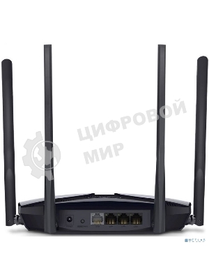 Роутер Mercusys MR70X AX1800 Dual-Band WiFi 6 Router, 574 Mbps at 2.4 GHz + 1201 Mbps at 5 GHz,4× Fixed External Antennas, 3× Gigabit LAN Ports, 1× Gigabit WAN Port, 1024-QAM, OFDMA, Router/Access Point Mode, MU-MIMO, WPA3, TWT, BSS Color