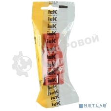 Вилка прямая ОМЕГА ВБп3-1-0м IP44 каучук красн. IEK PKR01-016-2-K04