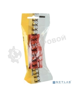 Вилка прямая ОМЕГА ВБп3-1-0м IP44 каучук красн. IEK PKR01-016-2-K04