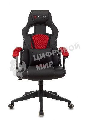 Кресло игровое Бюрократ Zombie Arena черный/красный