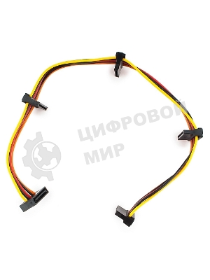 Кабель Cablexpert Кабеля питания SATA, 4x15pin(M)/15pin(F), 40 см (CC-SATAMF-03)