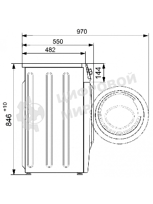 Стиральная машина Atlant СМА 70С105-00 белый, загрузка фронтальная 7 кг, 1000 об/мин., класс: А+++