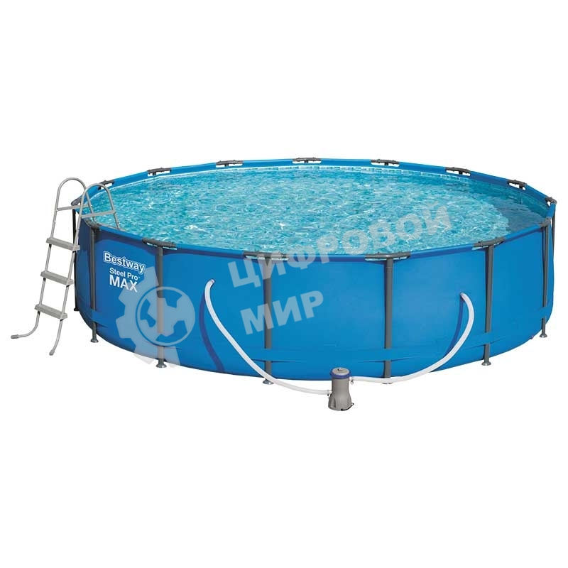 Каркасный бассейн Bestway Steel Pro Max (полный комплект) 457x107 см, 14970 л, Bestway 56488