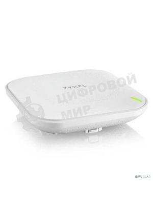 Гибридная точка доступа Zyxel NebulaFlex NWA90AX, WiFi 6, 802.11a/b/g/n/ac/ax (2,4 и 5 ГГц), MU-MIMO, антенны 2x2, до 575+1200 Мбит/с, 1xLAN GE, PoE, защита от 4G/5G, БП в комплекте