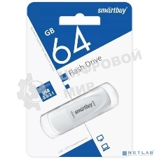 Флешка USB Smartbuy Scout white (SB064Gb3SCW), 64Gb, USB 3.0/3.1, R/W 100/40, белый