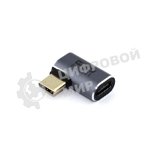 Переходник USB 4 Type-C мама-папа угловой тип 2