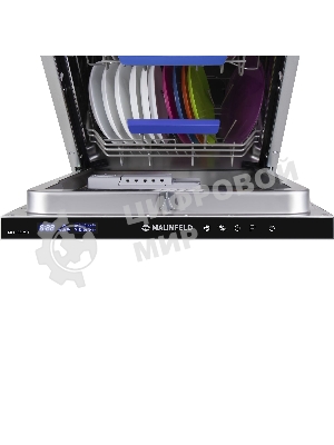 Встраиваемая посудомоечная машина Maunfeld MLP-08IMR, белый/черный, 44.5 см, 10 компл., 47 дБ, класс A++