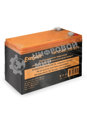 Батарея для ИБП ExeGate EX285953RUS HR1234W (12V 9Ah, клеммы F2)