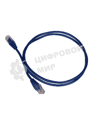 Патч-корд LANMASTER TWT UTP cat.5e, с заливными колпачками, 5.0 м, синий