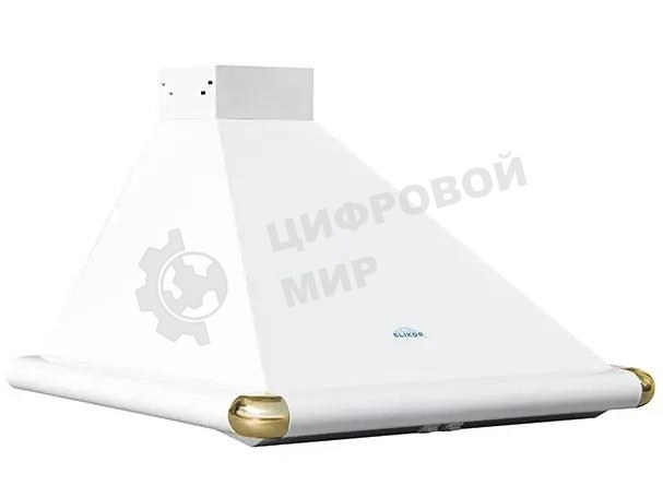 Вытяжка каминная Elikor Сатурн 60П-180-В1Л белый/золотистый, 60 см, 180 куб. м/ч, 48 дБ