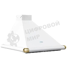 Вытяжка каминная Elikor Сатурн 60П-180-В1Л белый/золотистый, 60 см, 180 куб. м/ч, 48 дБ