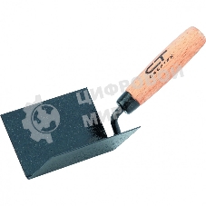 Кельма Сибртех угловая, 110x75x75 мм, стальная, для внутренних углов, буковая ручка