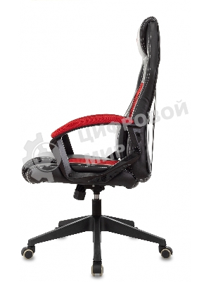 Кресло игровое Бюрократ Zombie Arena черный/красный