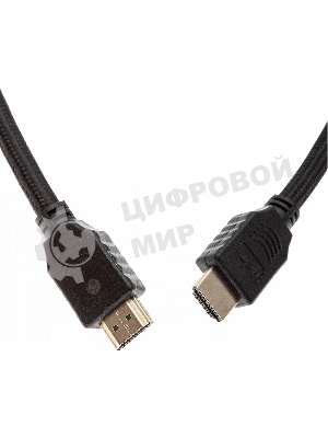 Кабель аудио-видео Cactus CS-HDMI.2-3 HDMI (m)/HDMI (m) 3м. позолоченные контакты черный