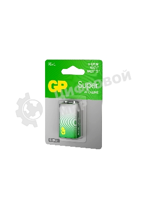 Алкалиновая батарейка GP Super Alkaline G-Tech 9V Крона - 1 шт. на блистере (1 шт.)