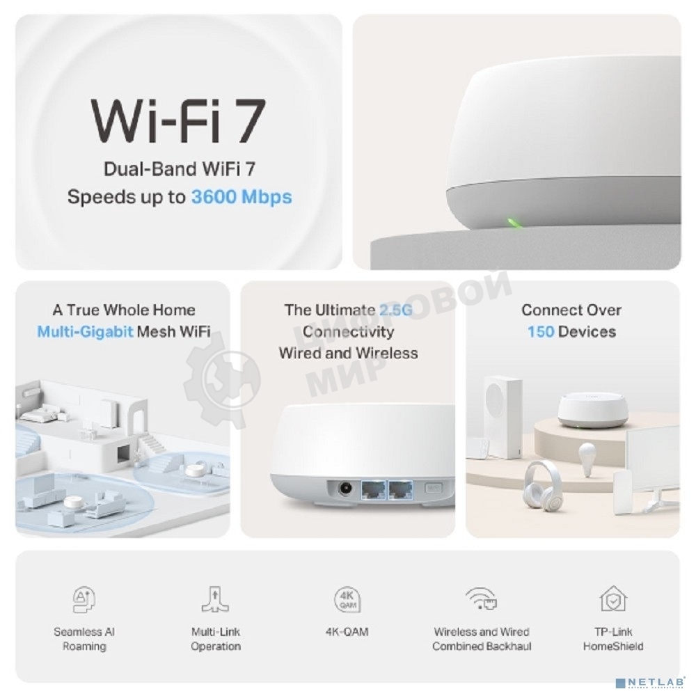 Юнит домашней Mesh-системы TP-Link Deco BE25(1-pack)