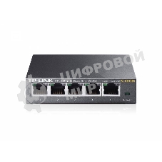 Коммутатор сетевой TP-Link SMB TL-SG105E 5-Port Gigabit Desktop Easy Smart Switch, 5 10/100/1000Mbps RJ45 ports, MTU/Port/Tag-based VLAN, QoS, IGMP Snooping
