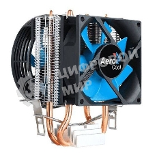 Кулер для процессора AeroCool/Formula Verkho 2 Dual серебристый, 90 мм, алюминий/медь, 2000 об/мин, 25 дБ, 4 pin, 120 Вт, 135 мм
