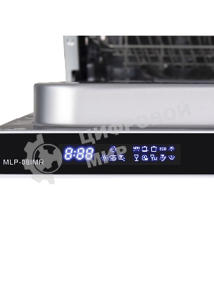 Встраиваемая посудомоечная машина Maunfeld MLP-08IMR, белый/черный, 44.5 см, 10 компл., 47 дБ, класс A++