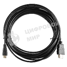 Кабель аудио-видео Buro mini-HDMI (m)/HDMI (m) 5м. черный