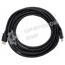 Кабель аудио-видео Cactus CS-HDMI.1.4-5 HDMI (m)/HDMI (m) 5м. позолоченные контакты черный