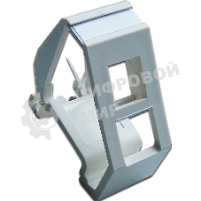 Рамка на DIN-рейку для установки модуля типа Keystone, белая