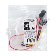 Кабель Combo SATA Cablexpert CC-SATA-C1-N, Molex 4pin(M)+Sata 7pin(M)/Sata 15pin+7pin(F), медн.проводник, пакет