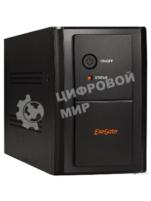 Источник бесперебойного питания ExeGate EP285515RUS SpecialPro UNB-2000.LED.AVR.EURO.RJ.USB 2000VA/1200W, LED, AVR, 4 евророзетки, RJ45/11, USB, Black