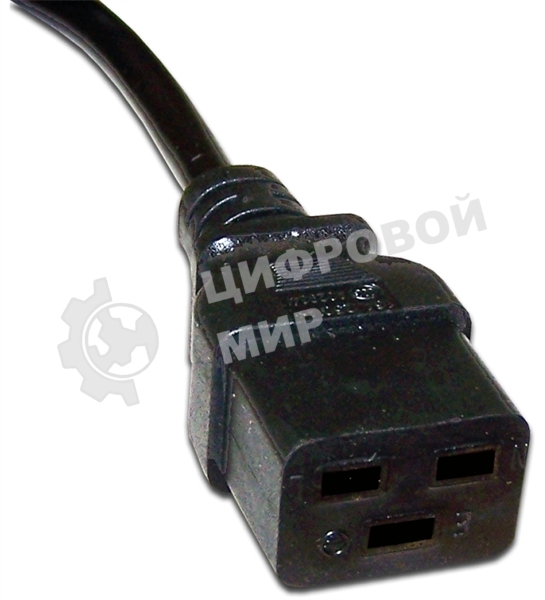 Шнур питания Lanmaster C19-C20, 3х1.5, 220В, 16А, черный, 3 м
