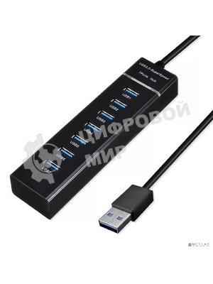 USB-концентратор USB KS-is KS-568 7 x USB 2.0 F в USB 3.0 Type A M с БП