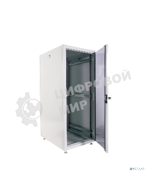 Шкаф телекоммуникационный напольный ЭКОНОМ 24U (600 × 600) дверь стекло, дверь металл