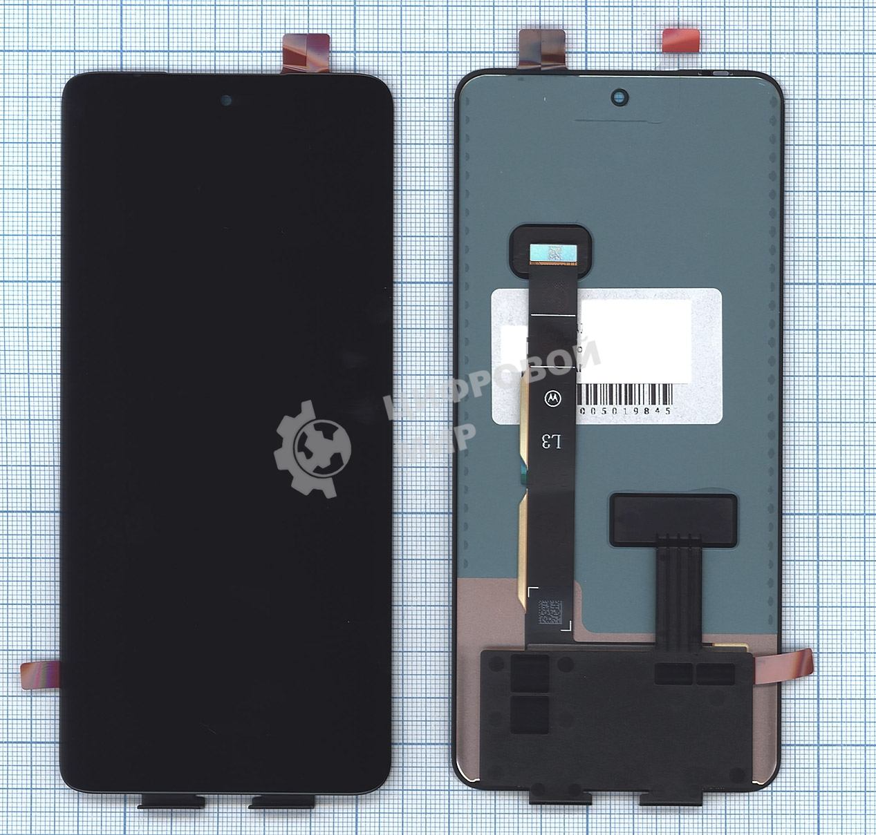 Дисплей для Motorola Edge 40 в сборе с тачскрином черный