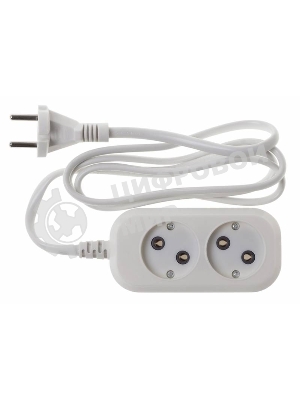 Сетевой удлинитель Buro BU-PSL2.1/W 1.5 м (2 розетки) белый (пакет ПЭ)