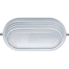 Светильник Navigator ЛОН NBL-O3-60-E27/WH 1х60Вт E27 IP54 (аналог НПБ 1407 бел. овал ресн. 60Вт)