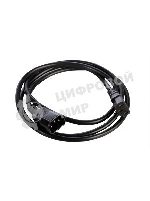 Шнур питания с заземл. IEC 60320 C13/IEC 60320 C14, 10А/250В (3x1,0), 1,8 м. (R-10-Cord-C13-C14-1.8)