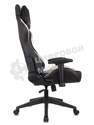 Кресло Бюрократ VIKING 5 AERO WHITE черный/белый, экокожа, 120 кг, механизм качания