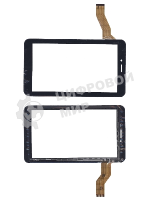 Сенсорное стекло (тачскрин) для Digma Plane 7 черное