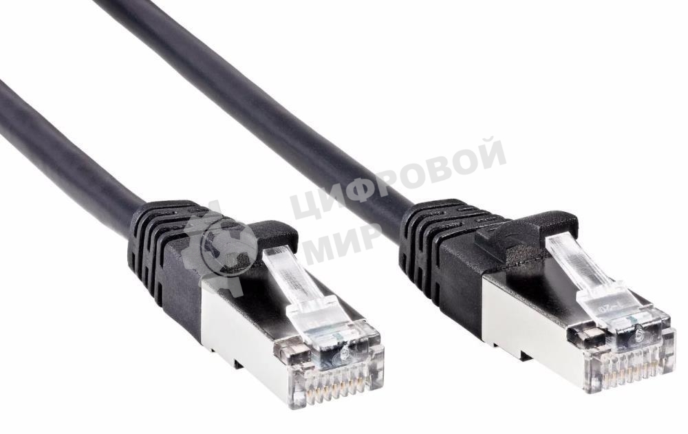 Патч-корд литой AOpen ANP522B-BK-1M FTP cat.5e (7/0.16) черный 1m