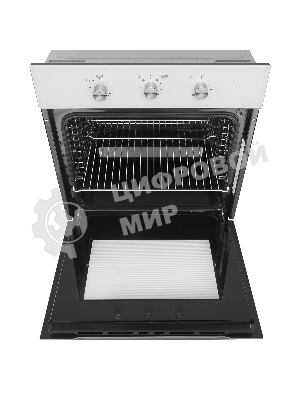 Шкаф духовой газовый с электрическим грилем Maunfeld MOGS703W, встраиваемый