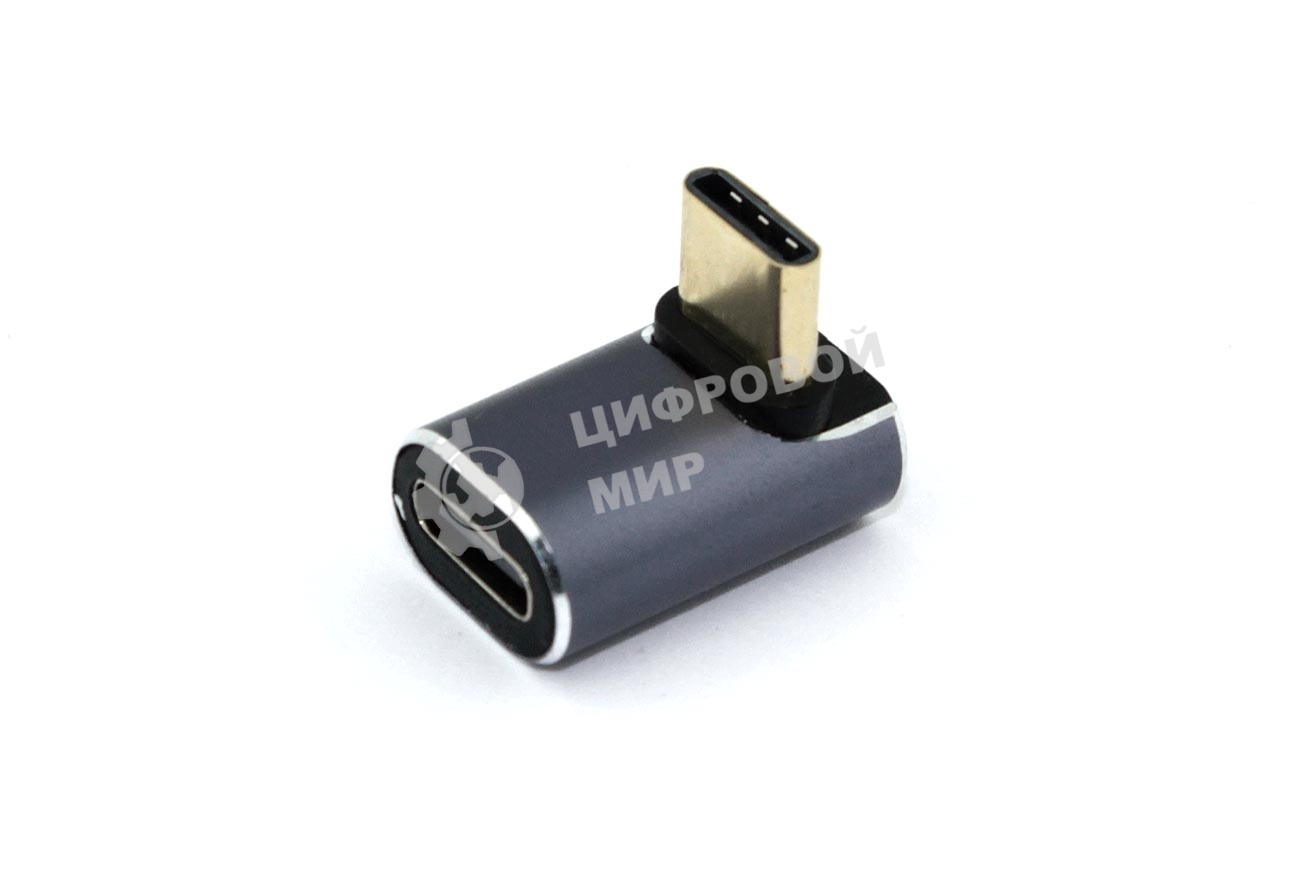 Переходник USB 4 Type-C мама-папа угловой тип 3