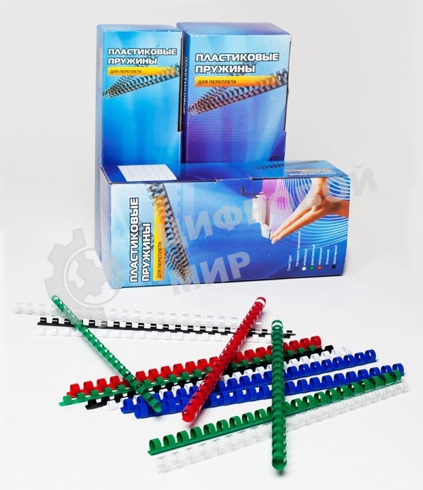 Пружины для переплета пластиковые Office Kit 45 мм (на 341-410 листов) белый (50 шт) (BP2121)