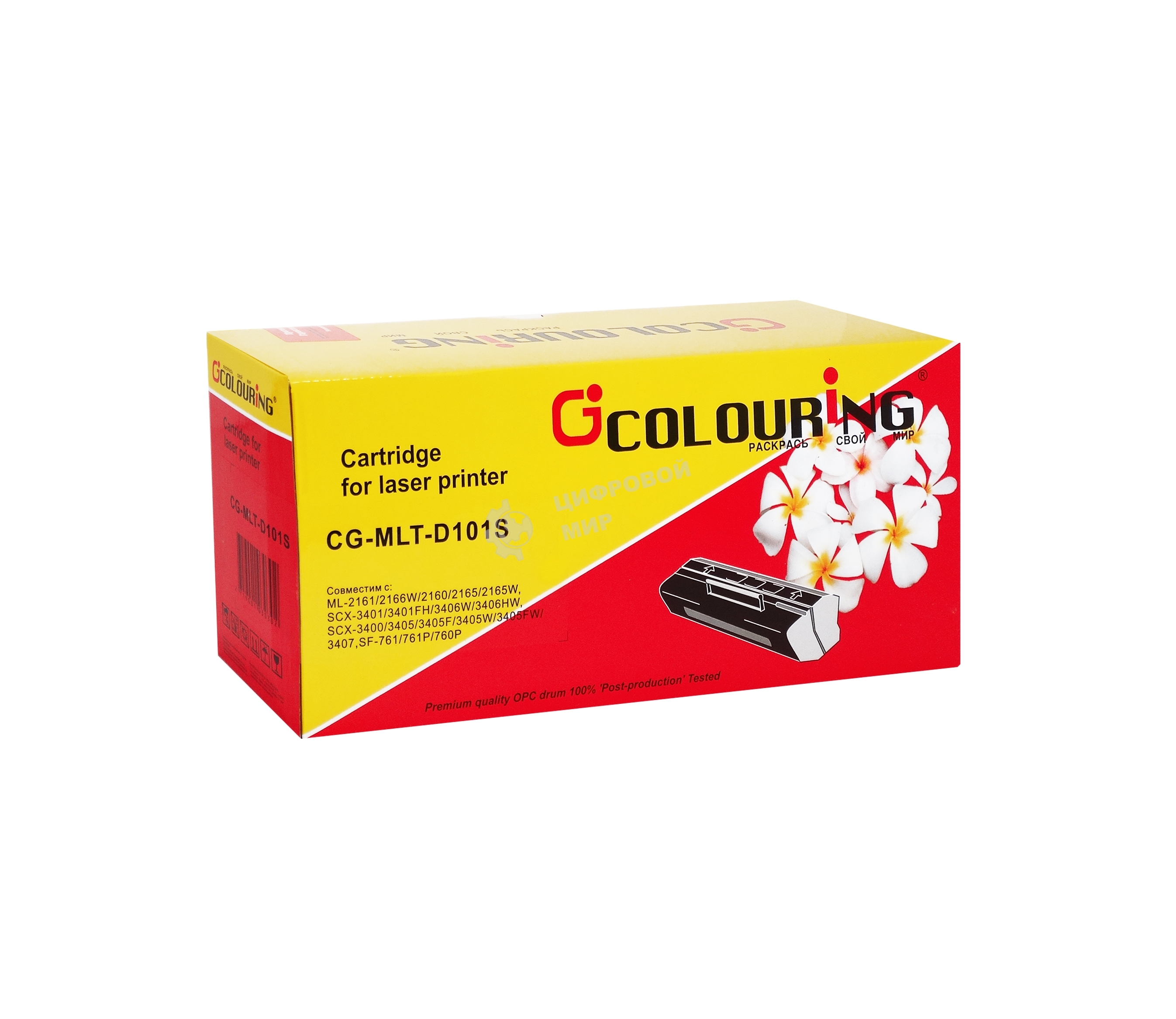 Картридж лазерный Colouring CG-MLT-D101S черный (1500 стр.) для принтеров Samsung ML2161/2156/2160W/2165W/2167/2168W SCX3400/3405/3407/3400F/3405F/3400FW/3405W/F760P/760 (для аппаратов, выпущенных до 01.07.2017)