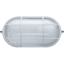 Светильник Navigator ЛОН NBL-O2-60-E27/WH 1х60Вт E27 IP54 (аналог НПБ 1402 бел. овал с решеткой 60Вт)