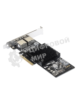 Сетевой адаптер ExeGate EXE-X550-T2 (PCI-E x8 v3.0, порты 2xRJ45 (медные), 10Gb/s (10/5/2.5/1Gb/s, 100Mb/s), Server NIC Intel Chipset X550)