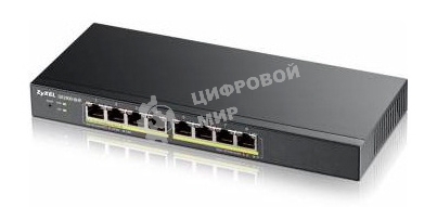 Коммутатор Smart L2 Zyxel GS1900-8, 8xGE, настольный, бесшумный