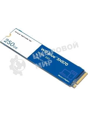 Накопитель SSD WD 250Gb, PCIe 3.0 x4, M.2 2280, Blue SN570 NVMe, R/W 3300/1200