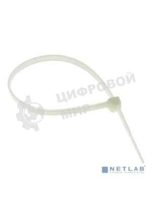 Хомут кабельный 4.8х200 нейл. белый (уп. 100 шт) EKF plc-c-4.8x200